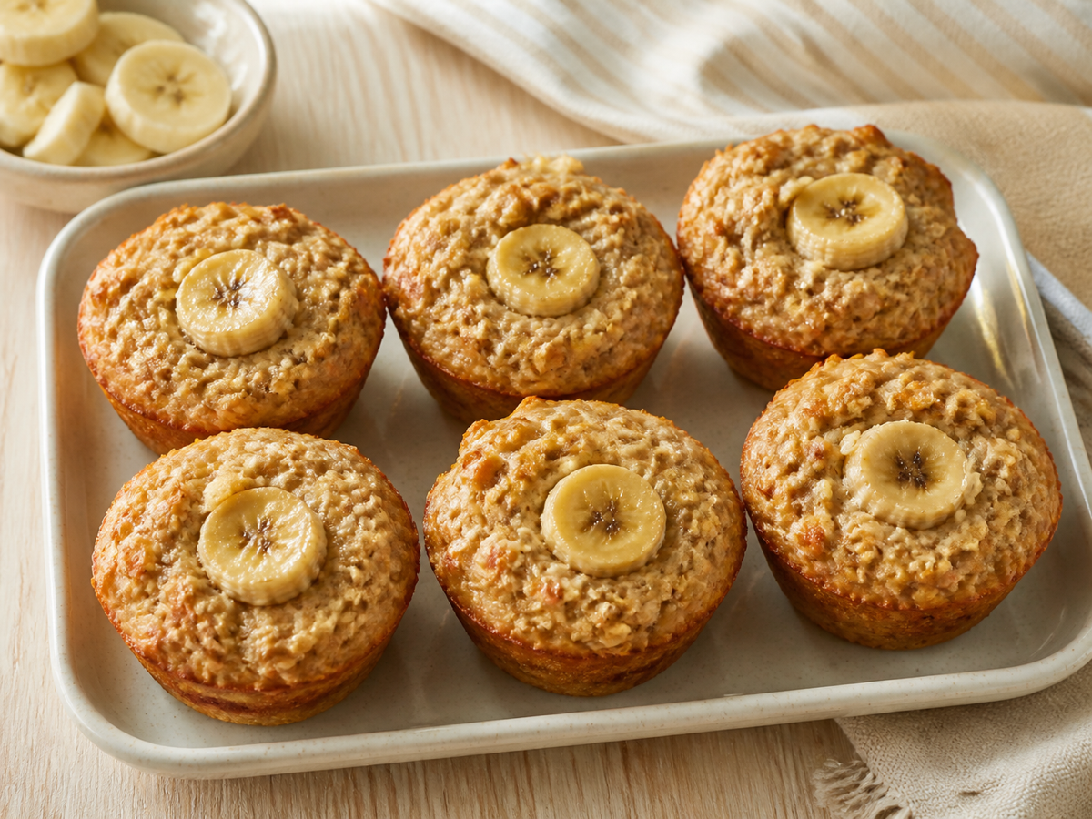 Banana Oatmeal Breakfast Cups