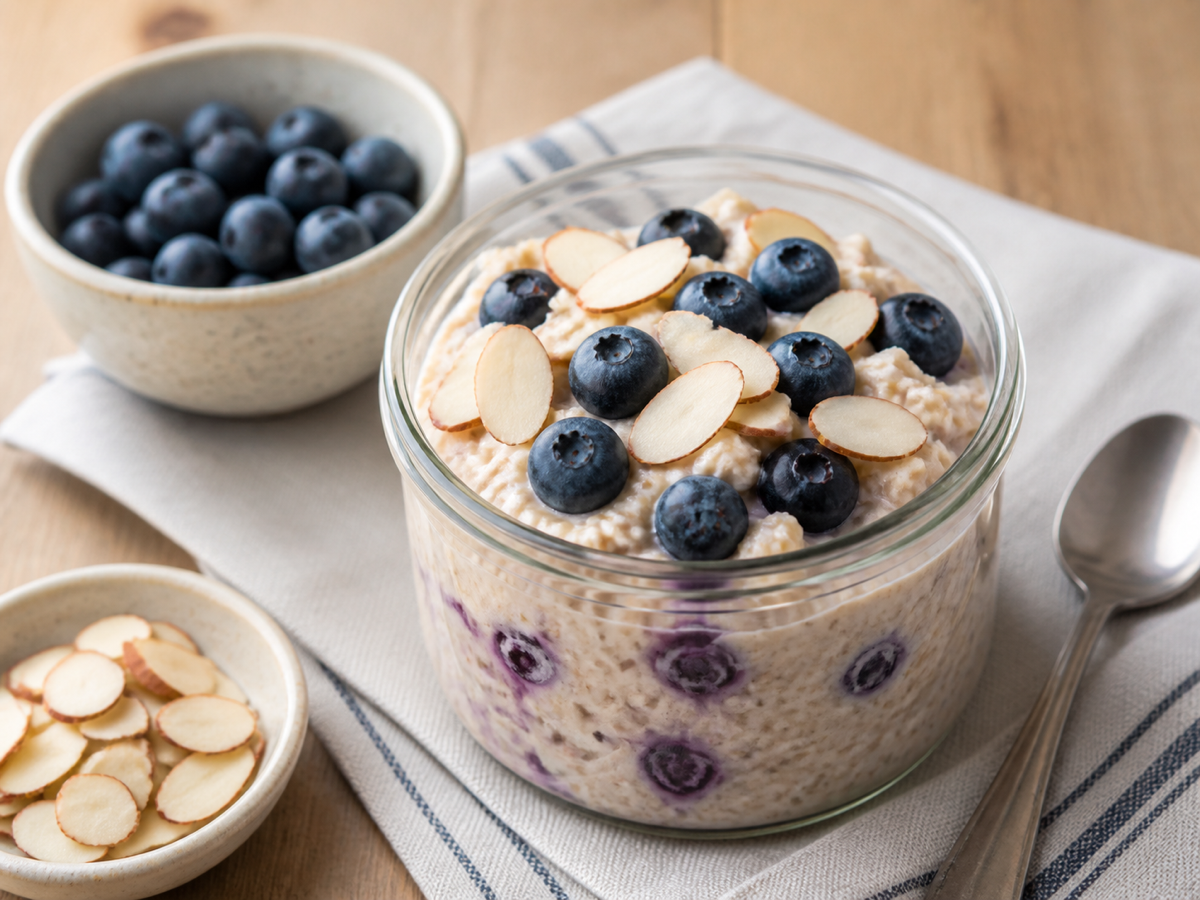 Blueberry Almond Overnight Oats