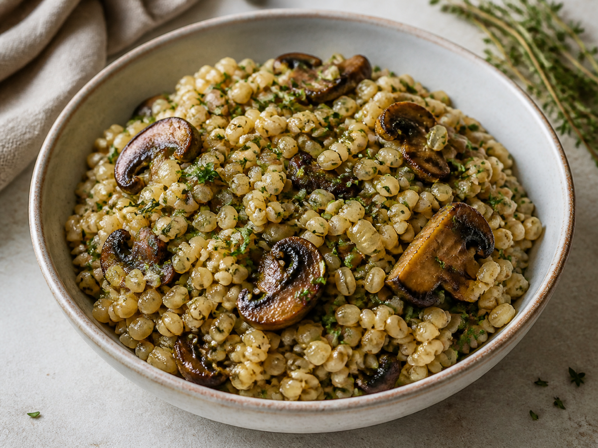 Mushroom Barley Pilaf