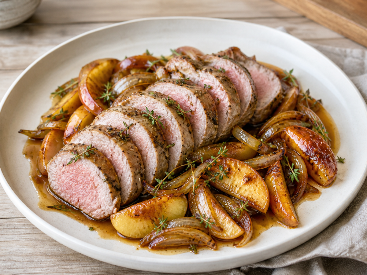 Pork Tenderloin with Apples