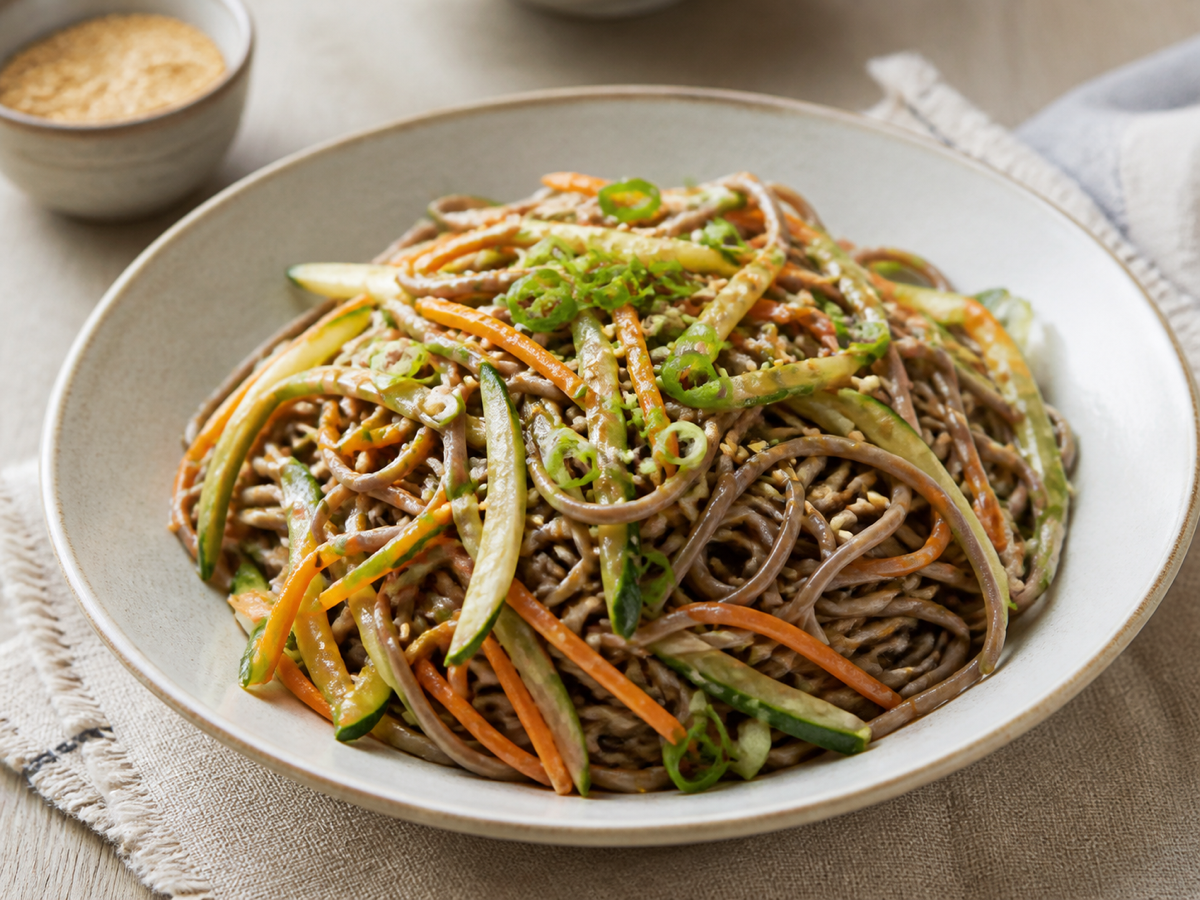 Sesame Soba Noodle Salad