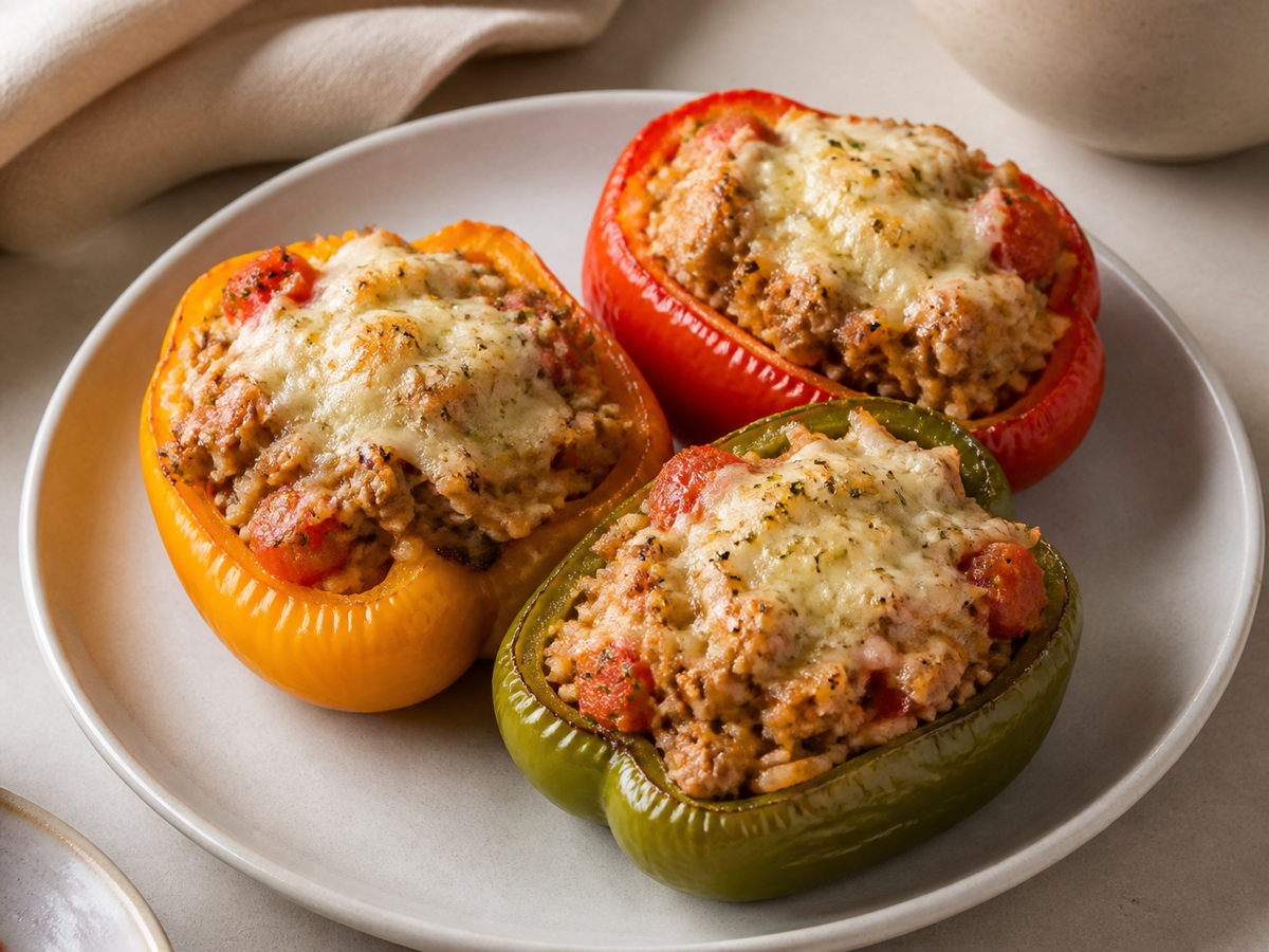 Turkey Stuffed Bell Peppers
