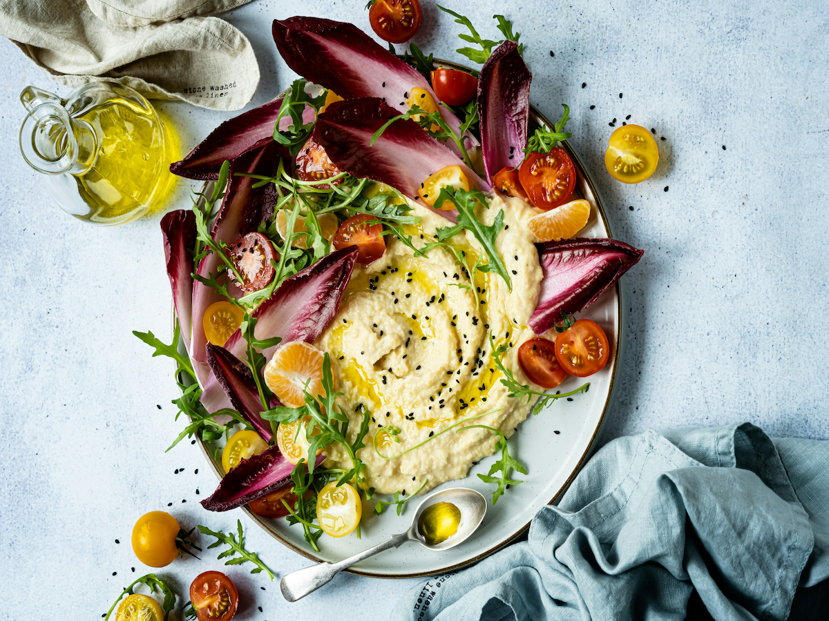 Roasted Veg & Hummus Plate