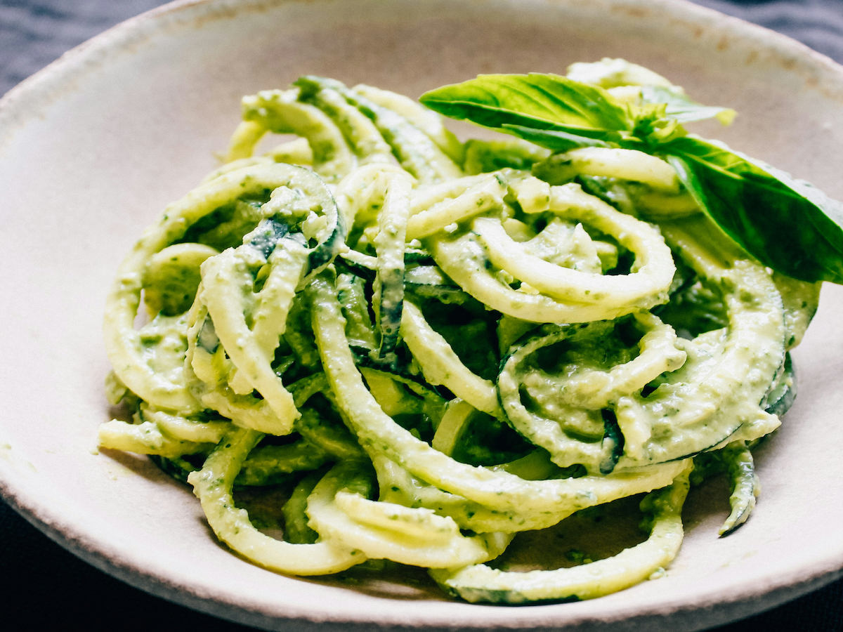 Pesto Zucchini Noodles